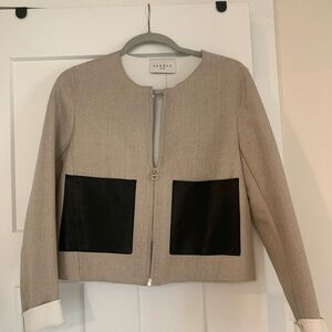 Theory Beige and Black Women's Jacket